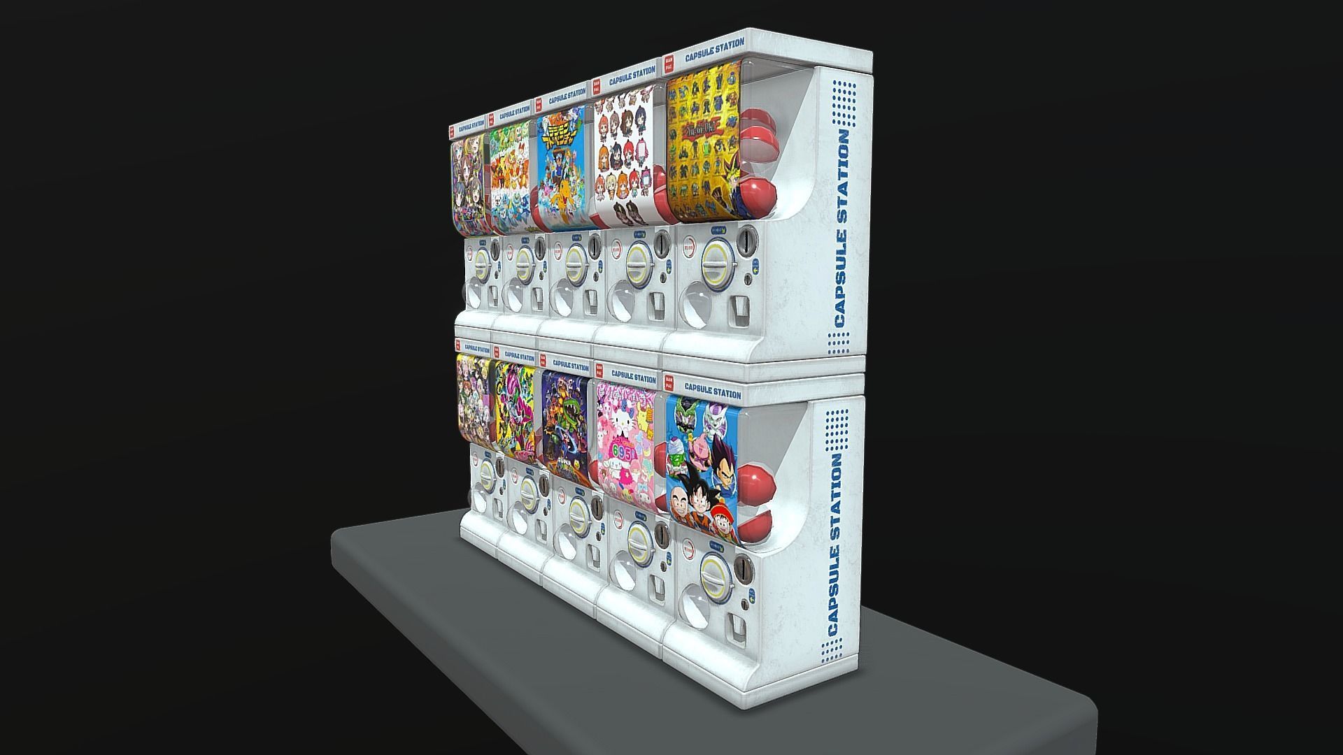 3D model Gacha Capsule Machine VR / AR / low-poly | CGTrader
