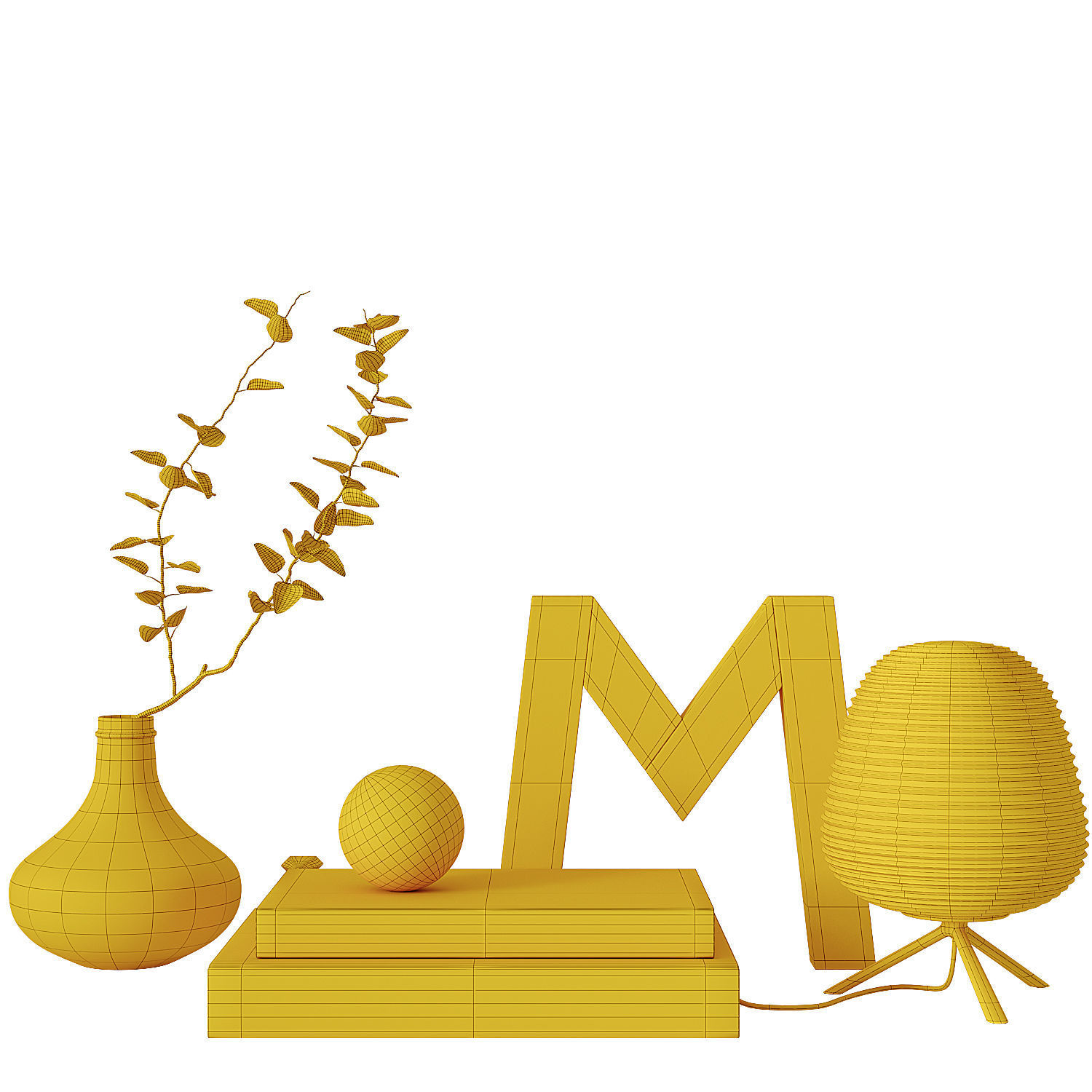 Decorative Set 14 3D model_8