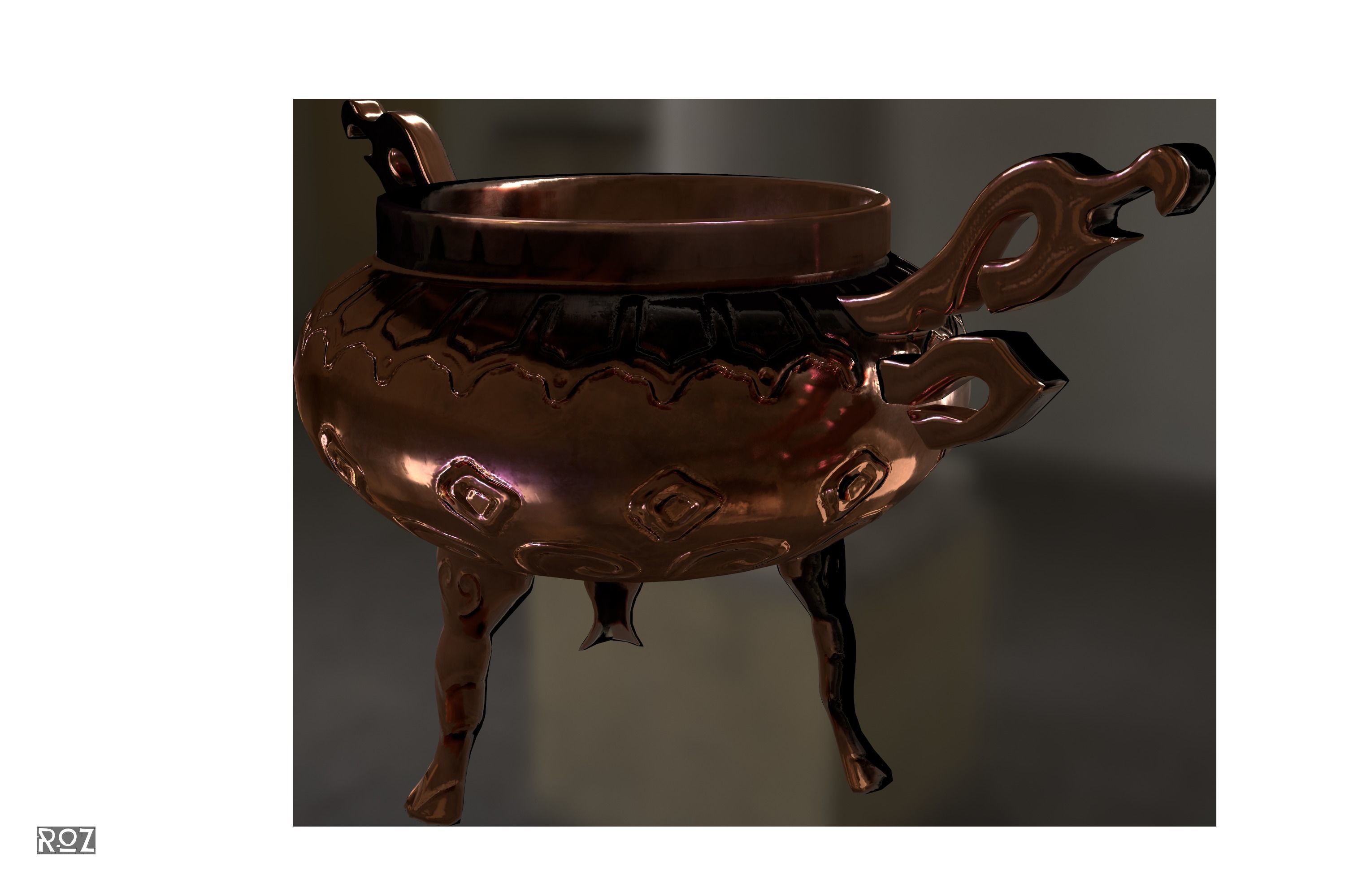 Magic Pot Low-poly 3D model_12