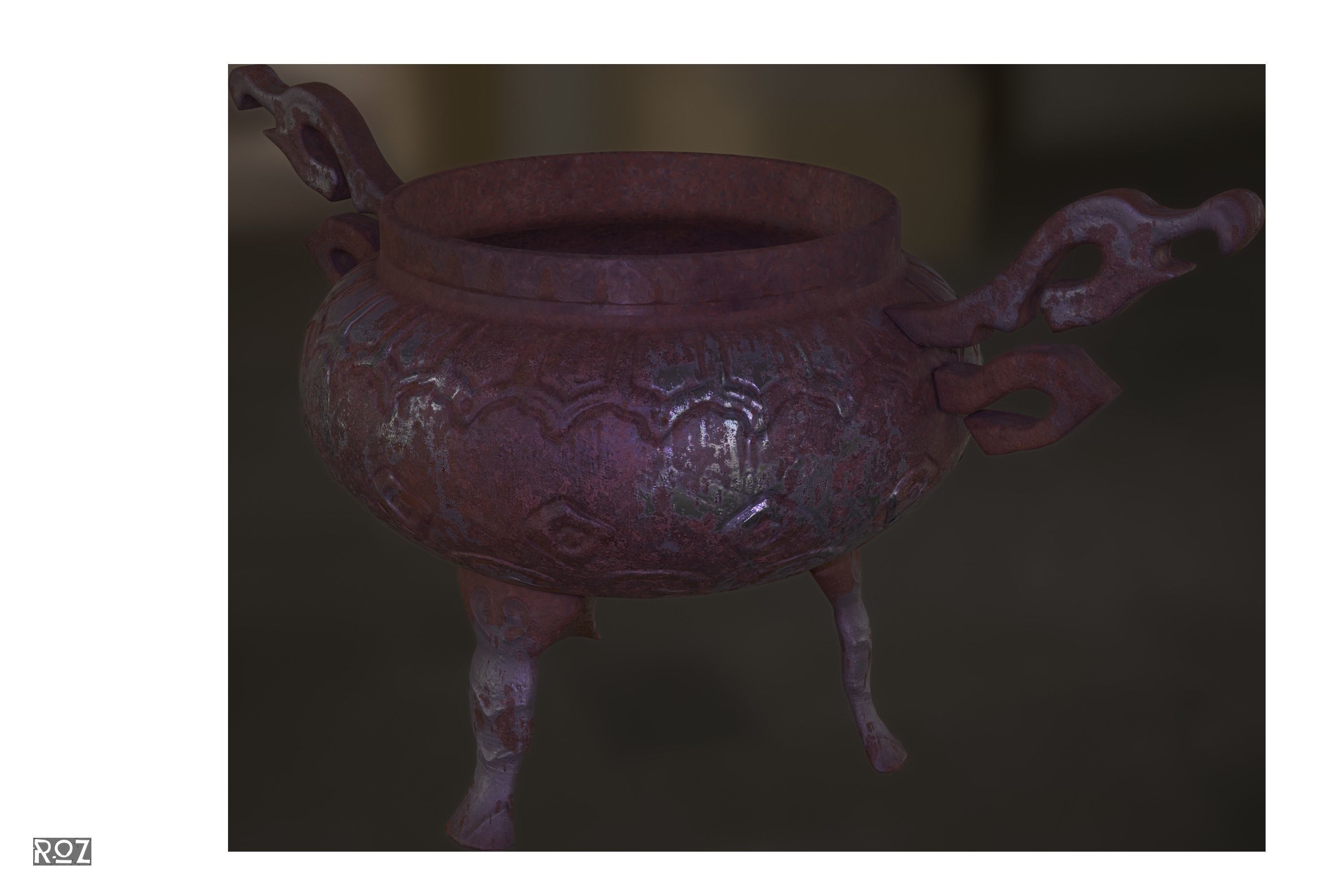 Magic Pot Low-poly 3D model_11