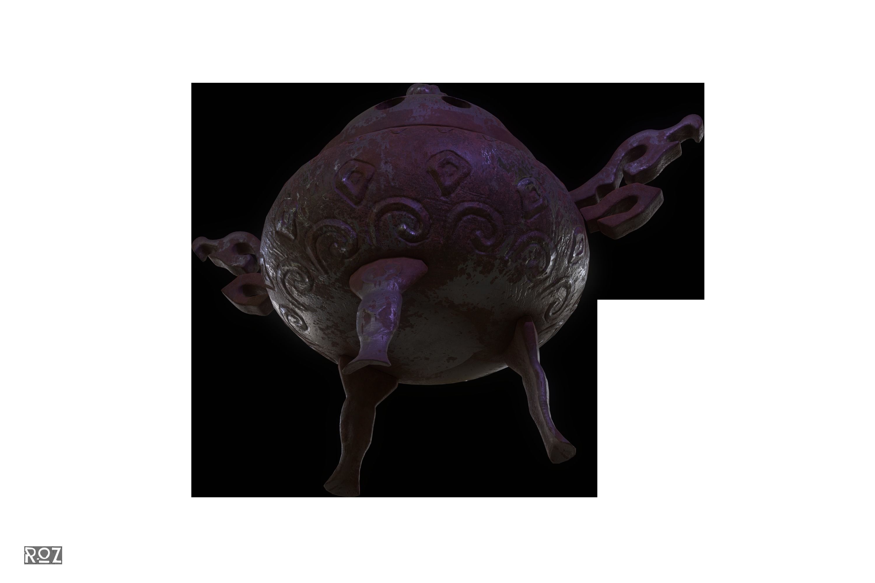 Magic Pot Low-poly 3D model_10