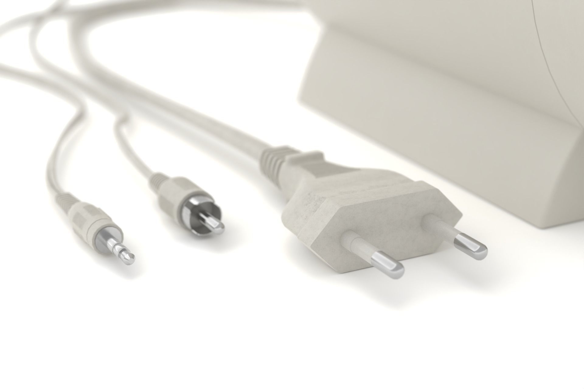 90s computer speakers 3D model_6