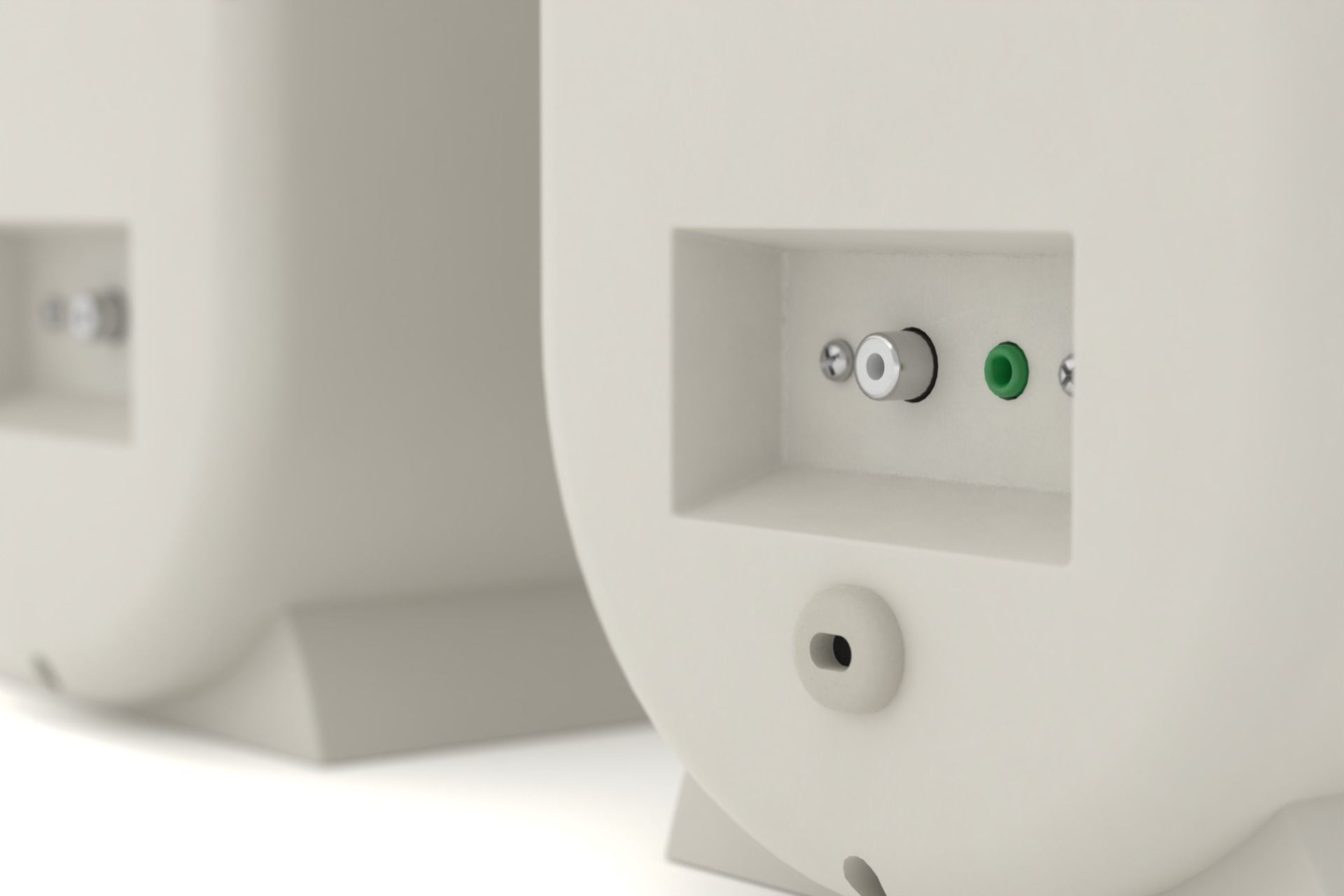 90s computer speakers 3D model_4