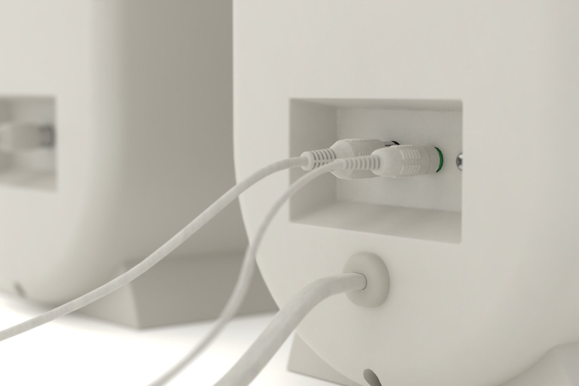 90s computer speakers 3D model_5