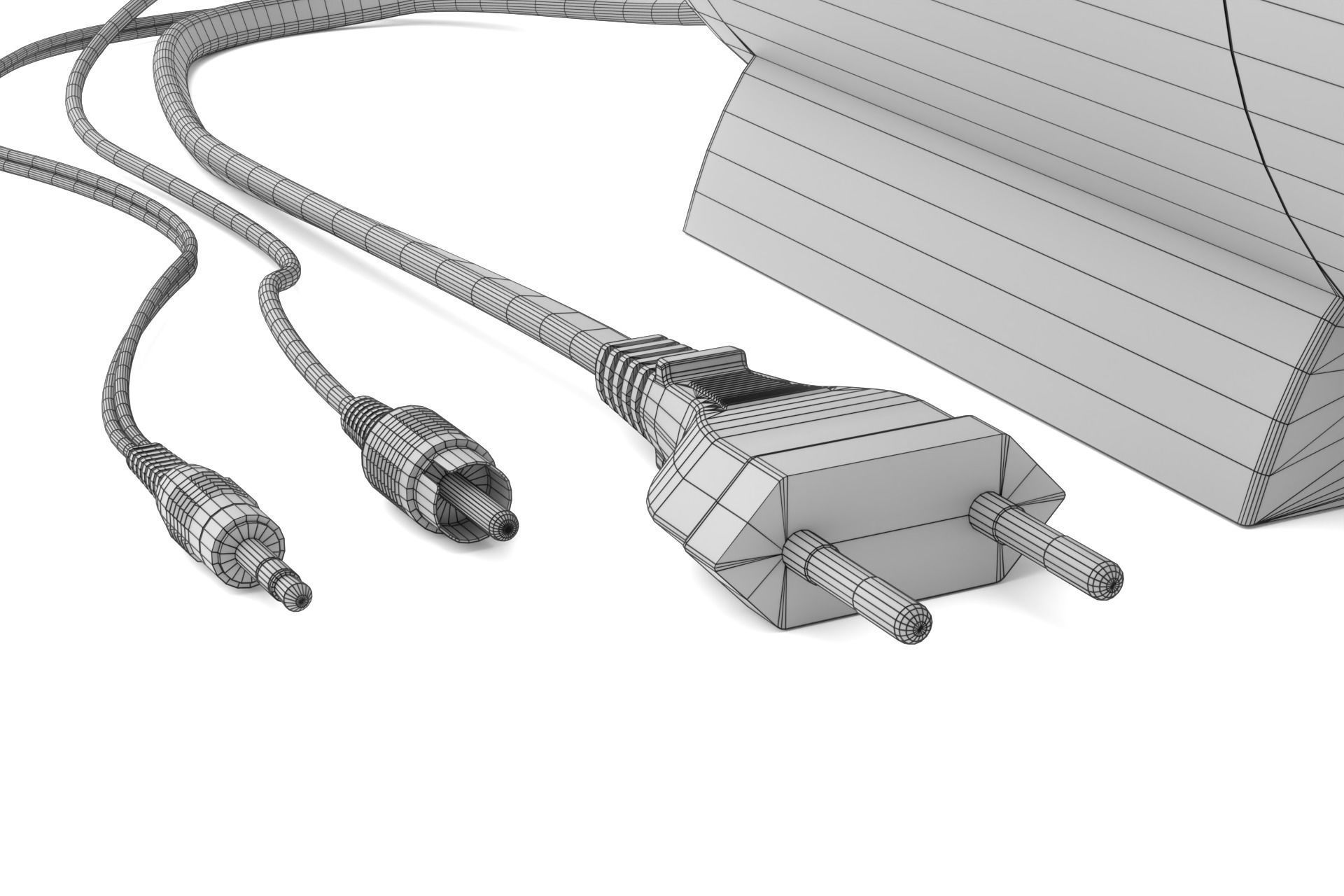 90s computer speakers 3D model_18