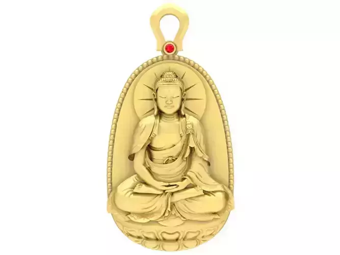 24k fengshui lucky buddha pendant 3622 3D print model