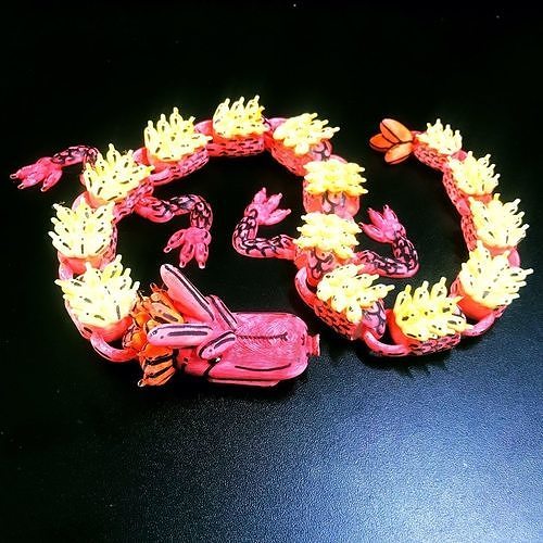 Articulated Balloon Dragon 3D print model