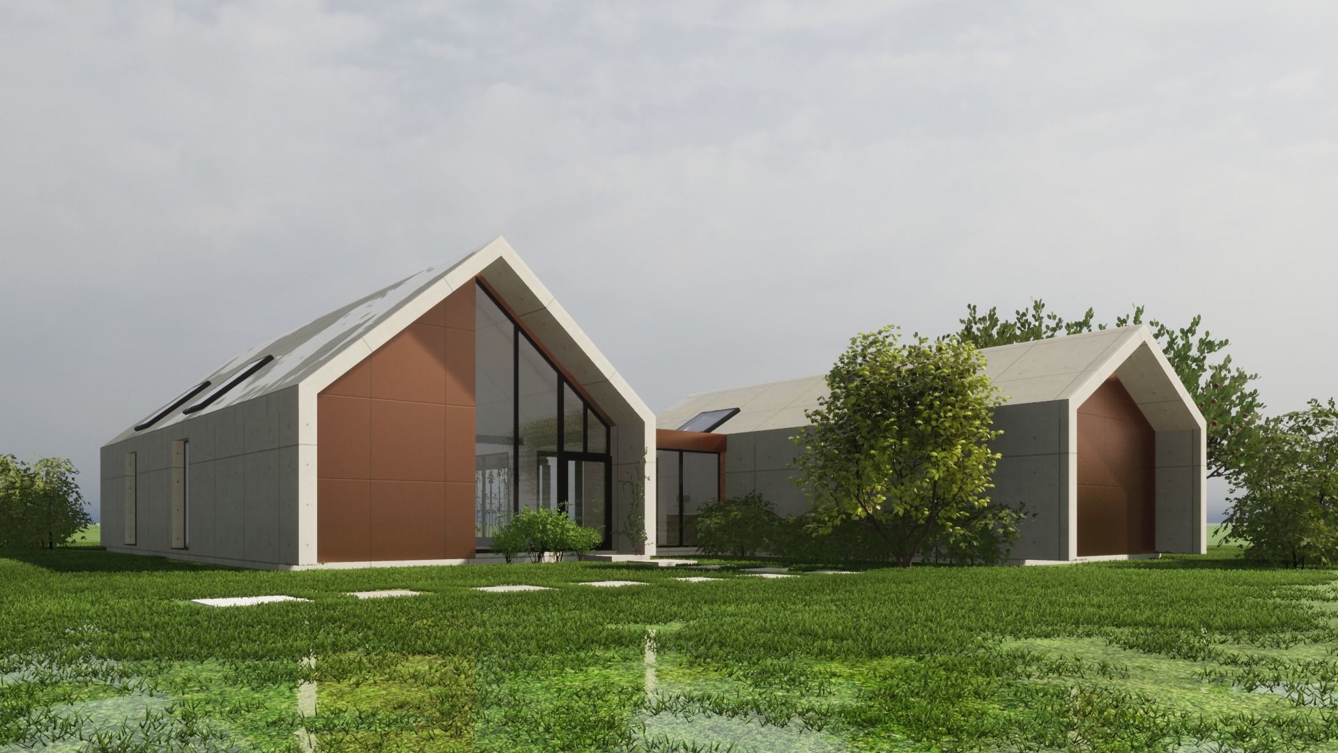 3 bedroom barn-house 3D model_7