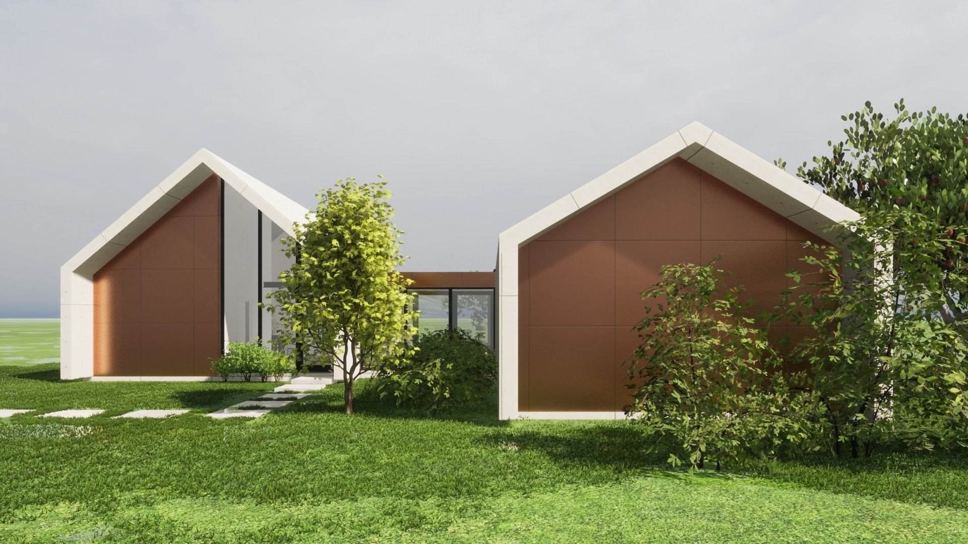 3 bedroom barn-house 3D model_8