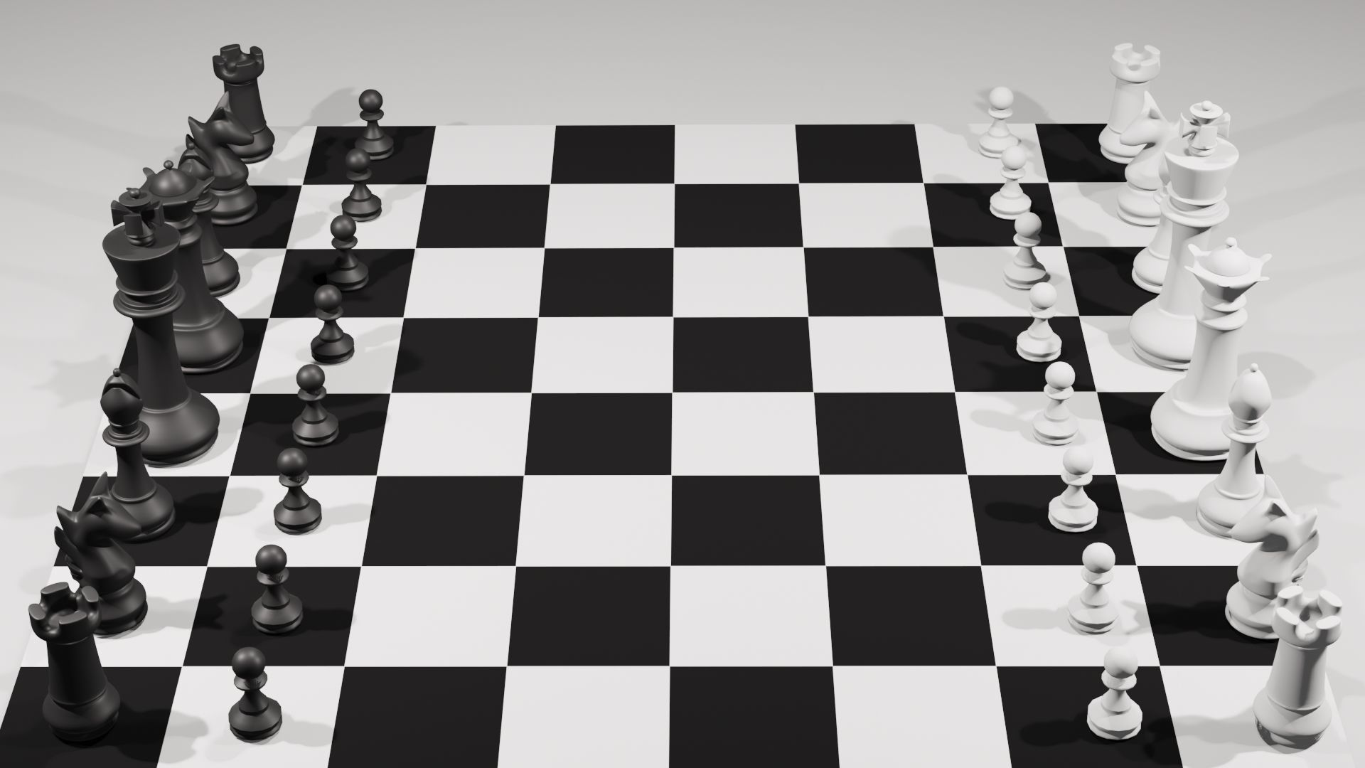 Chess board 3D model_4