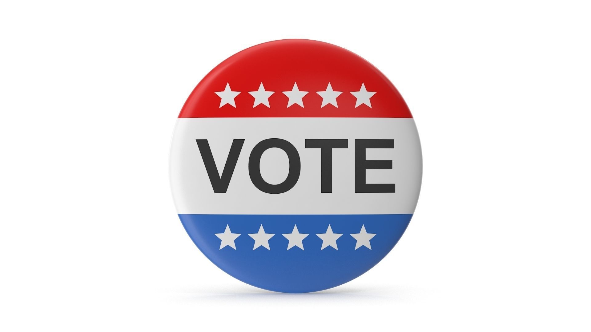 Vote Icon Low-poly 3D model_1