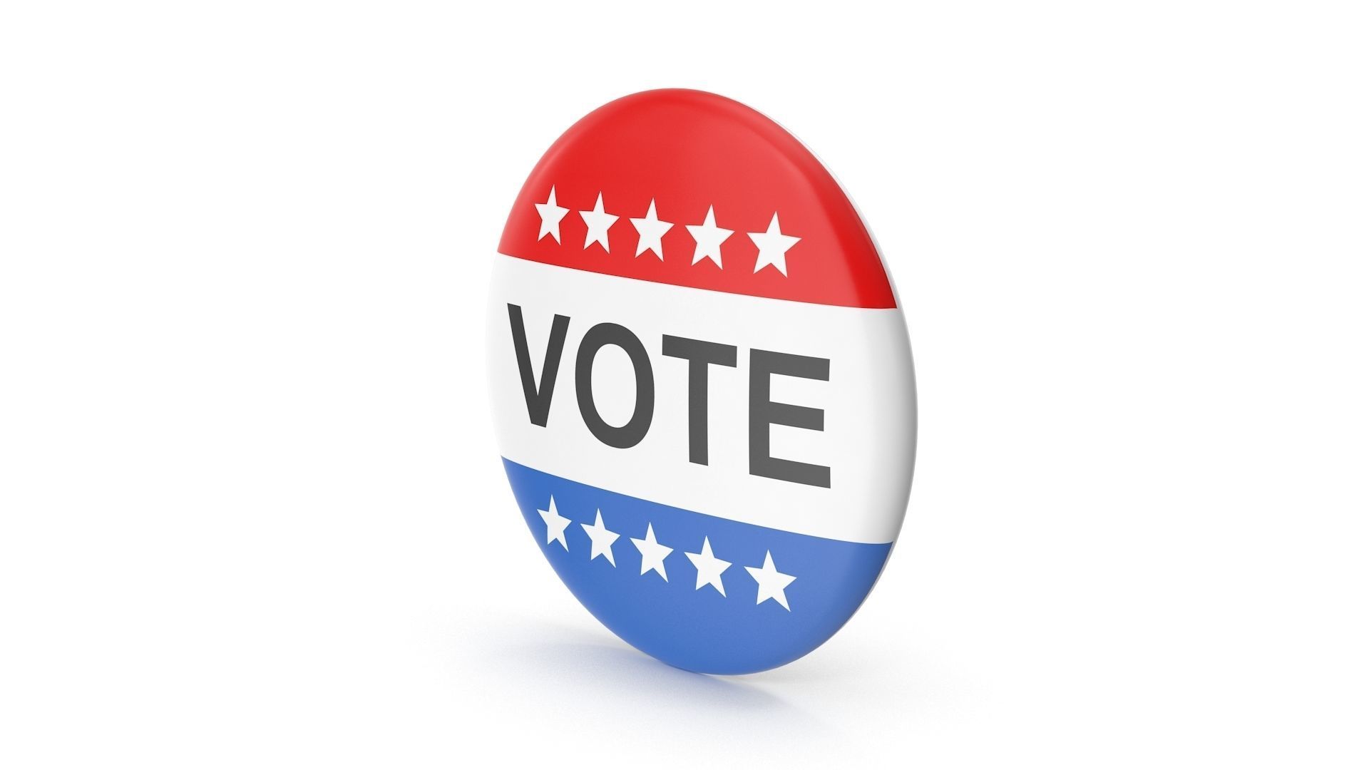 Vote Icon Low-poly 3D model_3