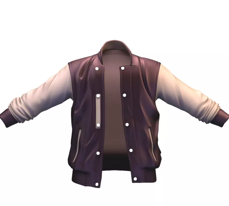 Cartoon High Poly Subdivision Jacket 020 Low-poly 3D model
