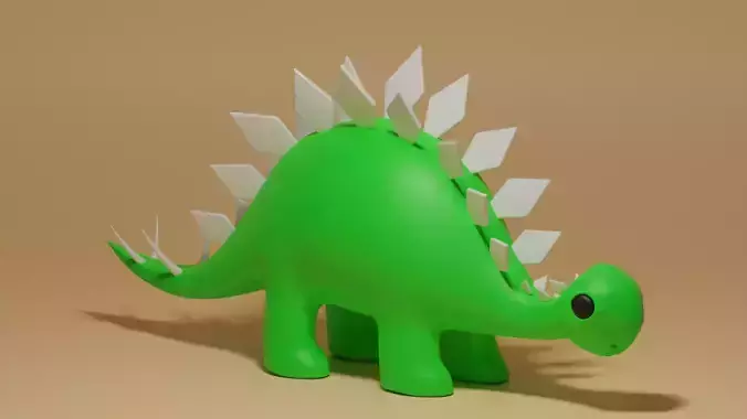 Cartoon Cute Dinosaur Stegosaurus Toy