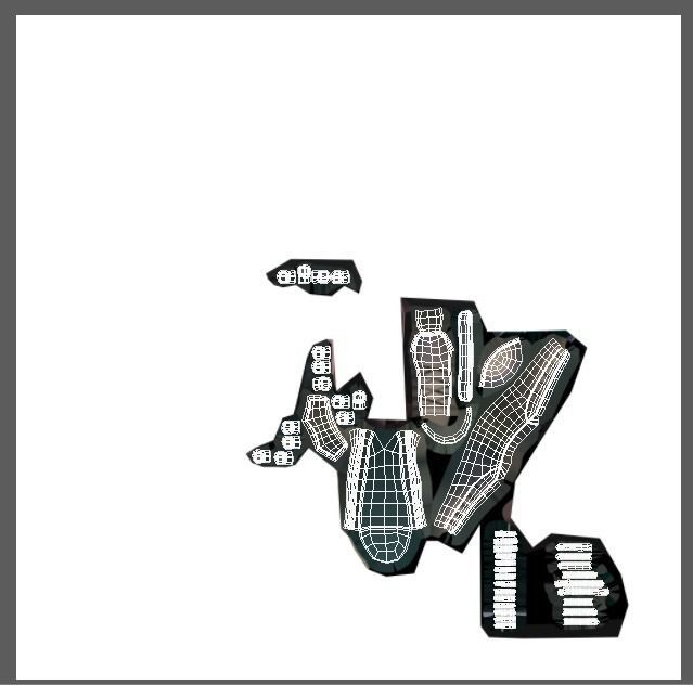 Cartoon High Poly Subdivision Beige Bots 3D Model Low-poly 3D model_7