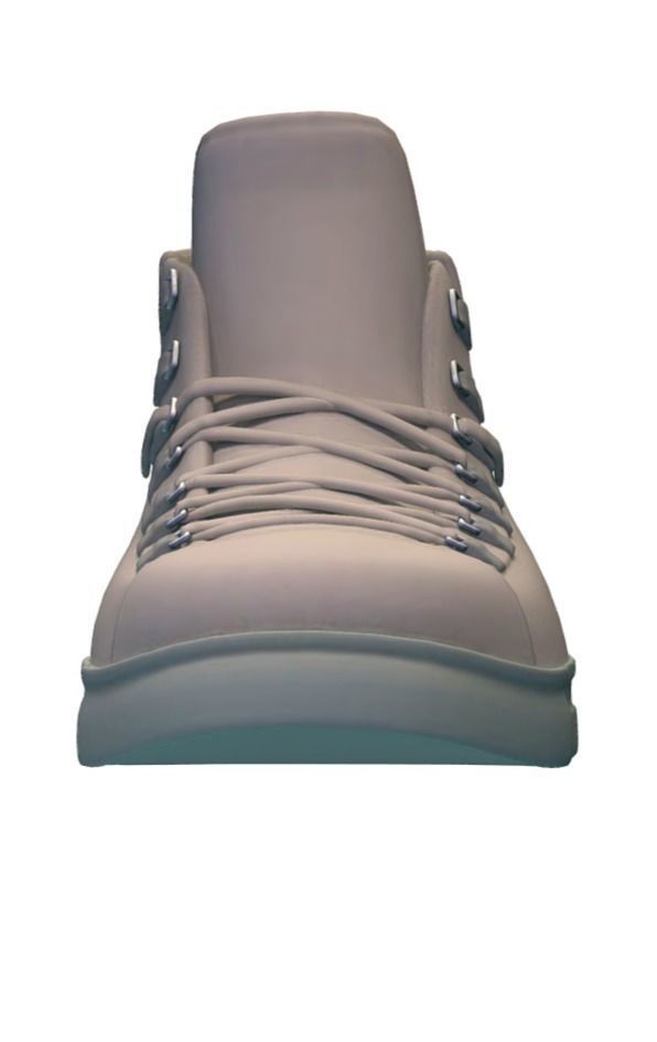 Cartoon High Poly Subdivision Beige Bots 3D Model Low-poly 3D model_3