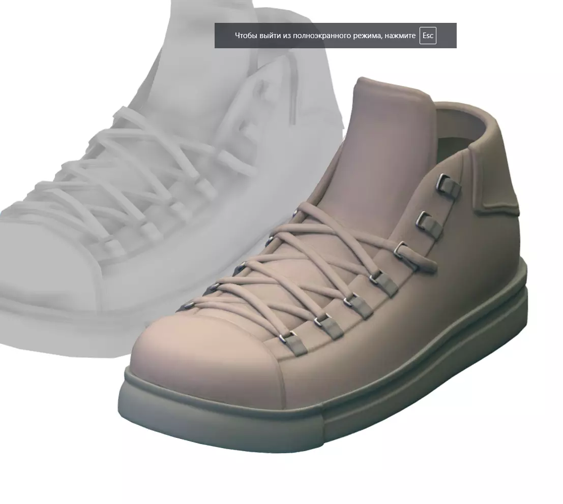 Cartoon High Poly Subdivision Beige Bots 3D Model Low-poly 3D model_0