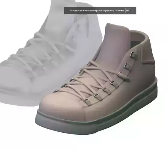 Cartoon High Poly Subdivision Beige Bots 3D Model