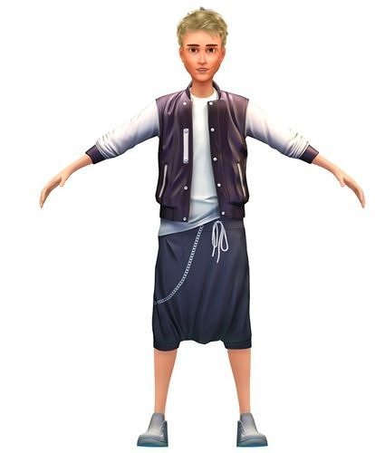 Cartoon Low Poly Style Avatar 020 3D Model Low-poly 3D model