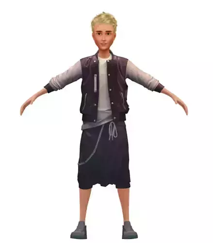 Cartoon High Poly Subdivision Avatar 020