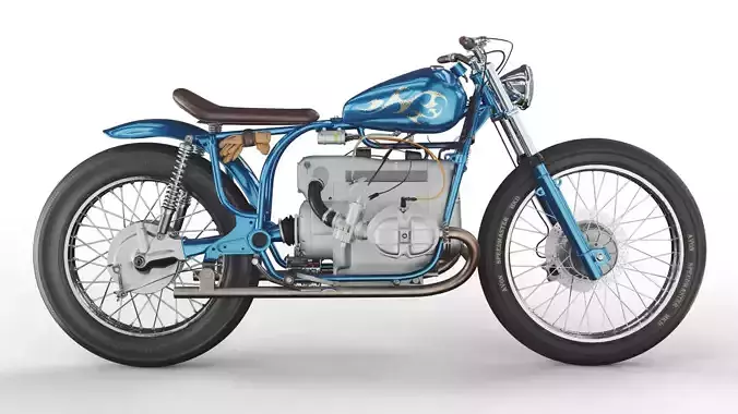 Motorcycle cafe racer 3D model