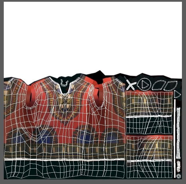 Cartoon High Poly Subdivision Hippie Shirt 3D Model Low-poly 3D model_6