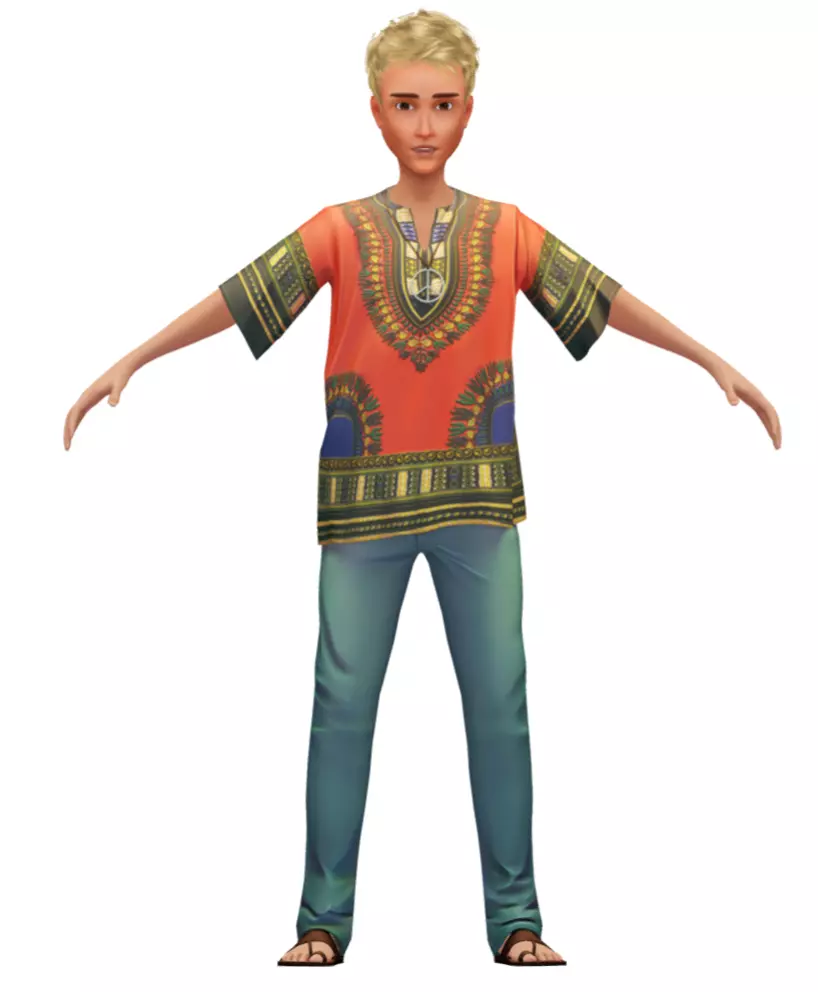 Cartoon Low Poly Style Avatar 021 3D Model Low-poly 3D model_0