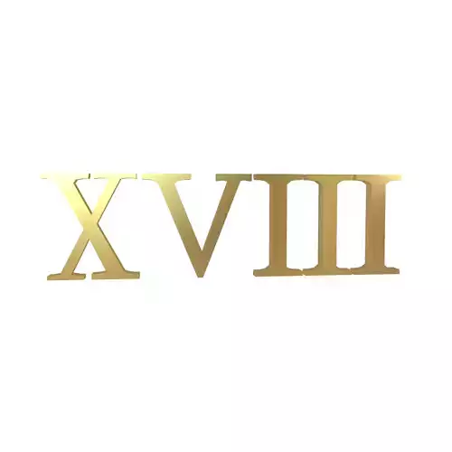 Roman Numerals 18 v1 002