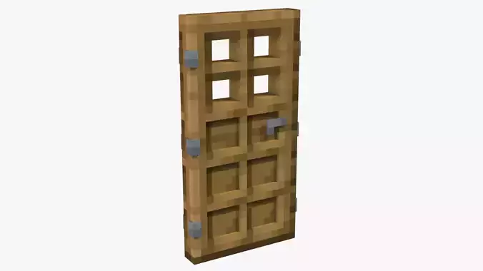 Minecraft Door Low-poly 3D model