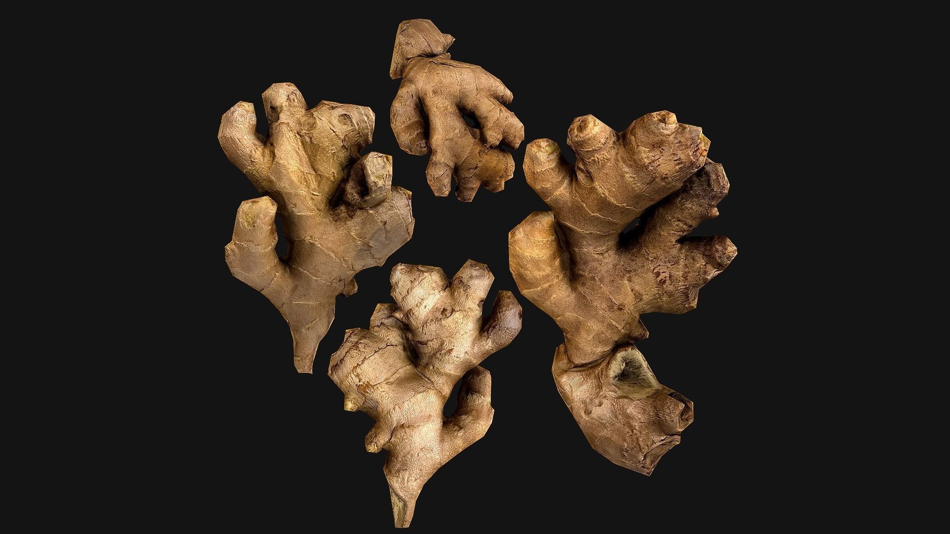 Fruits and Vegetables Collection Low-poly 3D model_29