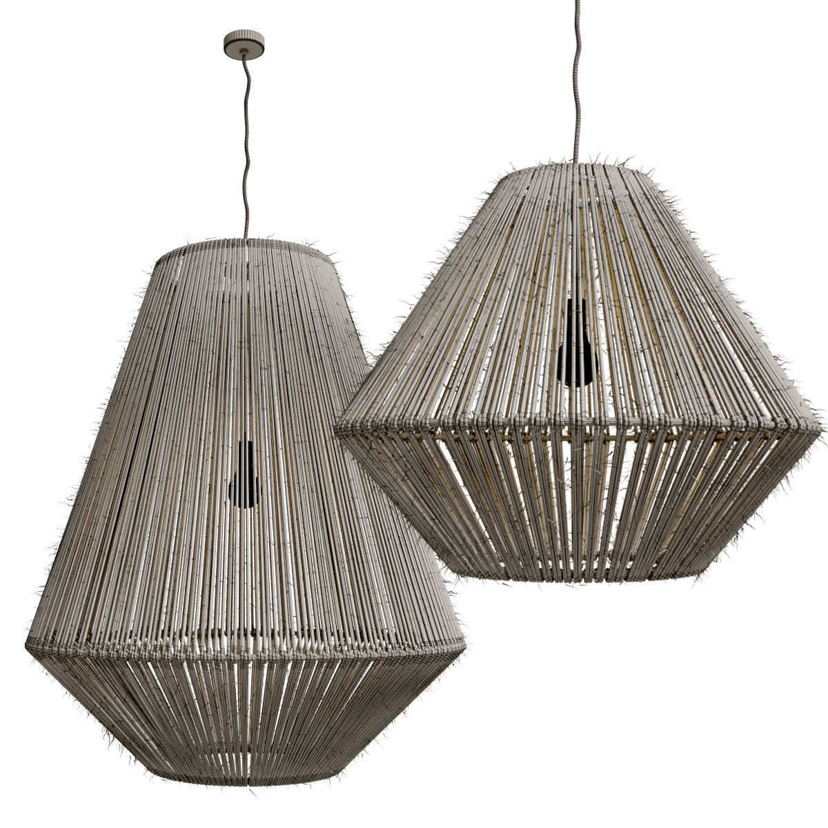 Rags Pendant Lamp 3D model_3