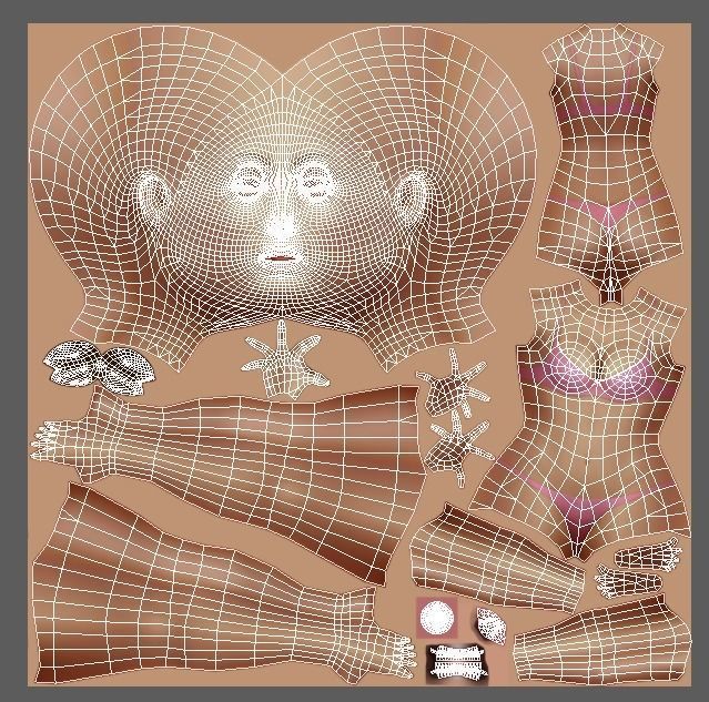 High Poly Subdivision Gothic Style Avatar 3D Model Low-poly 3D model_10