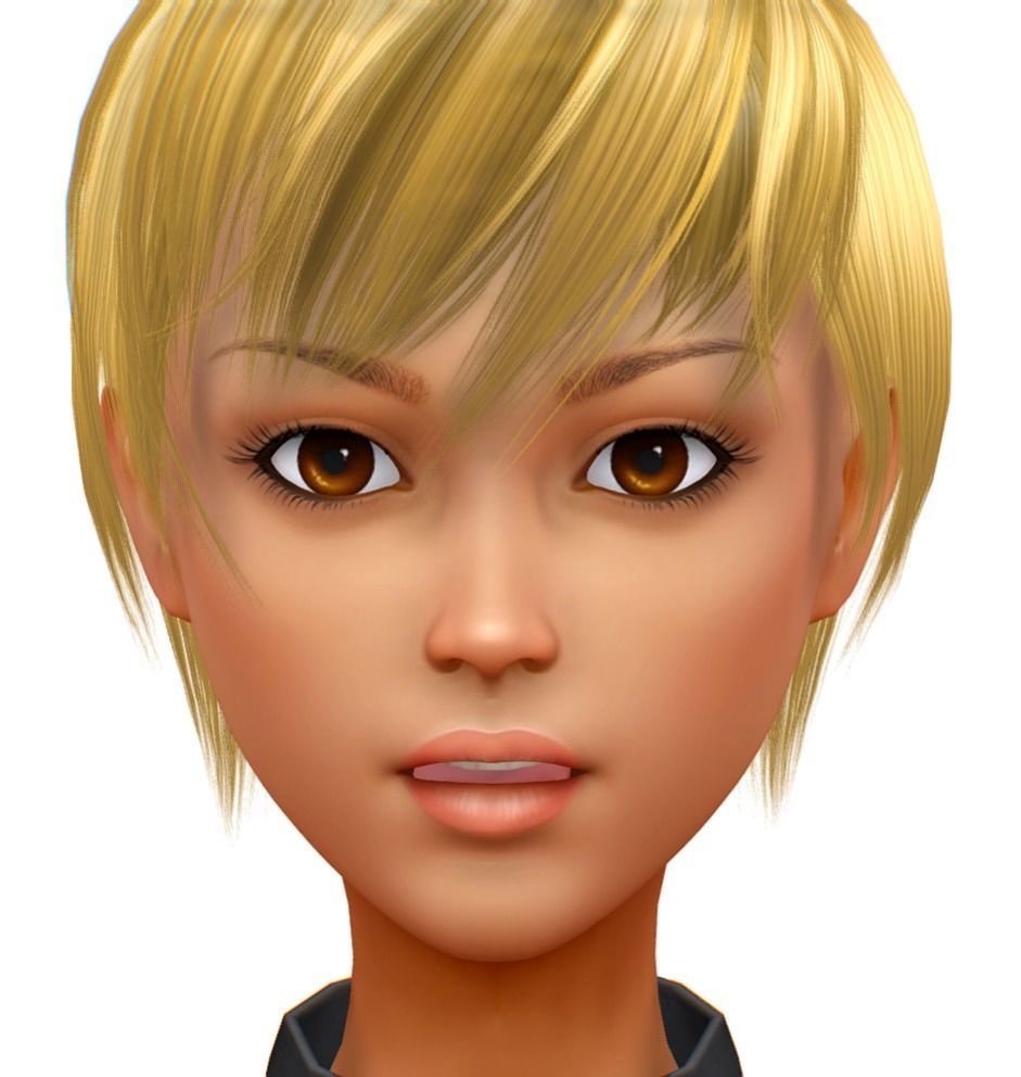 High Poly Subdivision Gothic Style Avatar 3D Model Low-poly 3D model_2