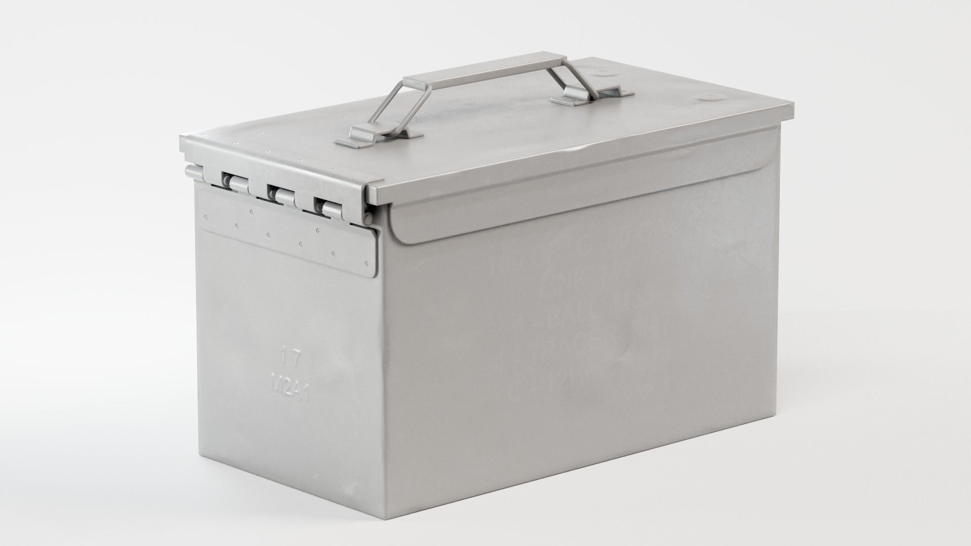 Used millitary Ammo box M2A1 yk1 Low-poly 3D model_11