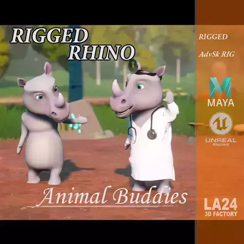 Jungle Animal Buddies - Rhino