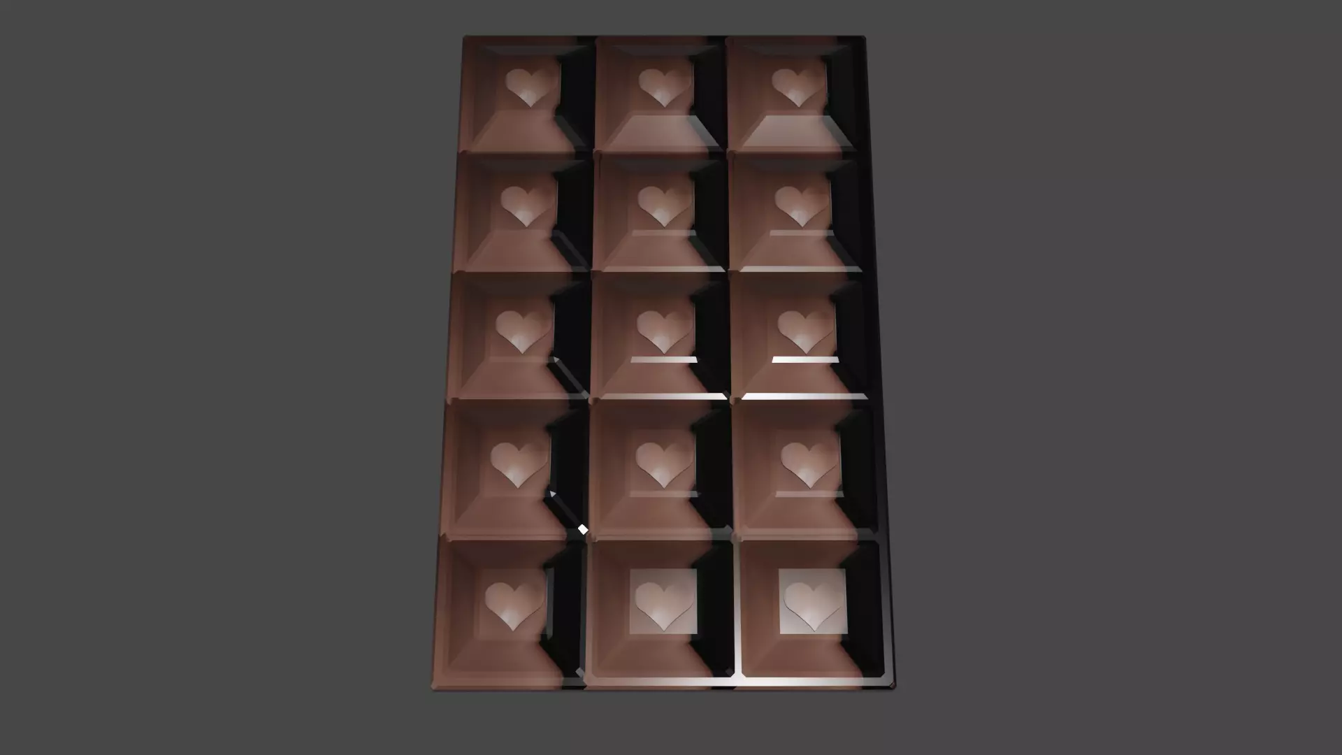 chocolate 3D model bar 3D print model_0