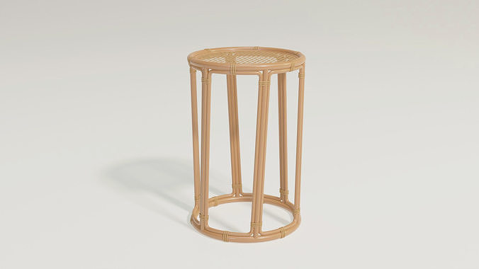 Bamboo high table mesh 3D model