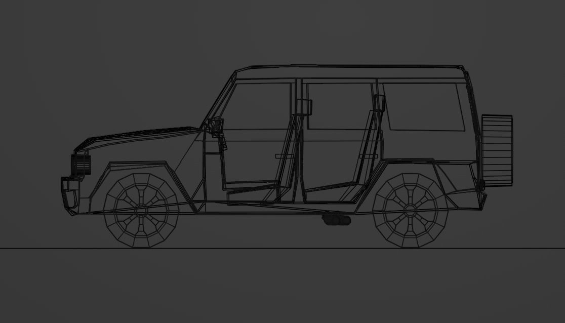 Mercedes Benz G Class - LowPoly Low-poly 3D model_24