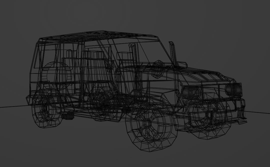 Mercedes Benz G Class - LowPoly Low-poly 3D model_21