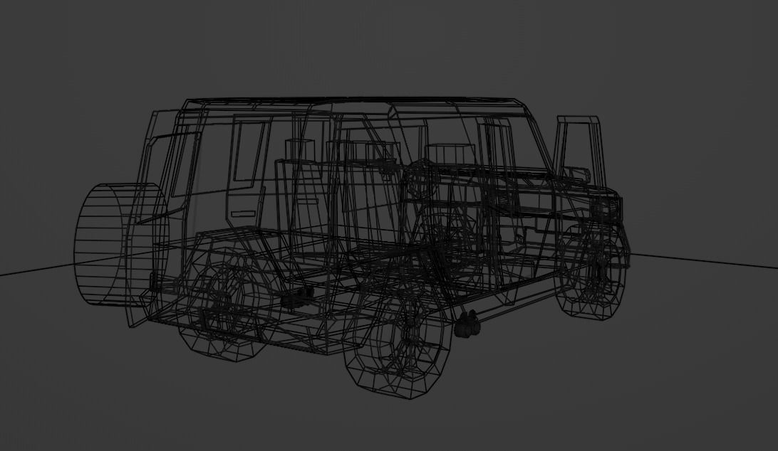 Mercedes Benz G Class - LowPoly Low-poly 3D model_10