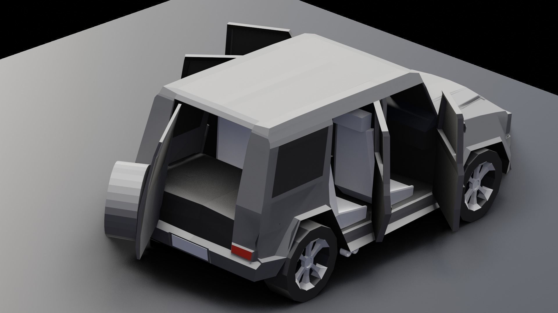 Mercedes Benz G Class - LowPoly Low-poly 3D model_6