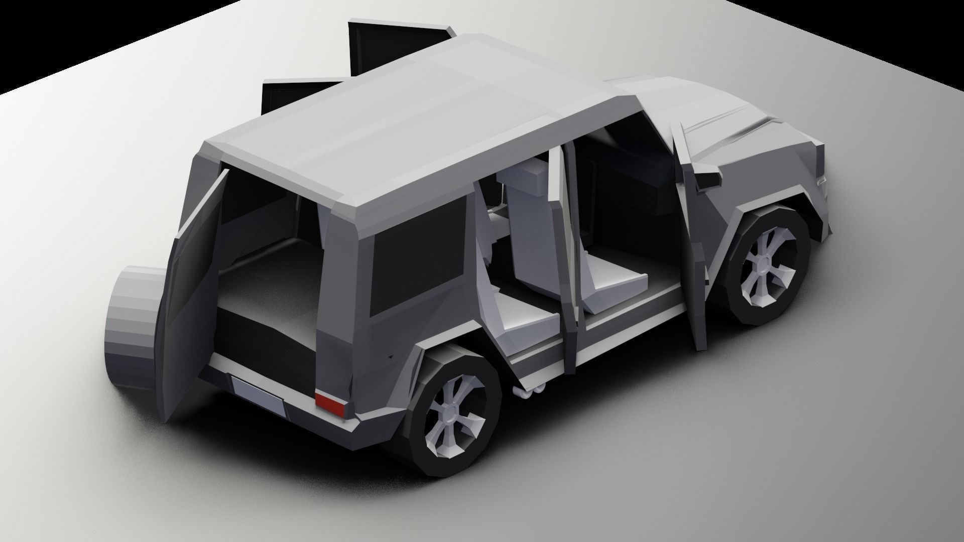 Mercedes Benz G Class - LowPoly Low-poly 3D model_5
