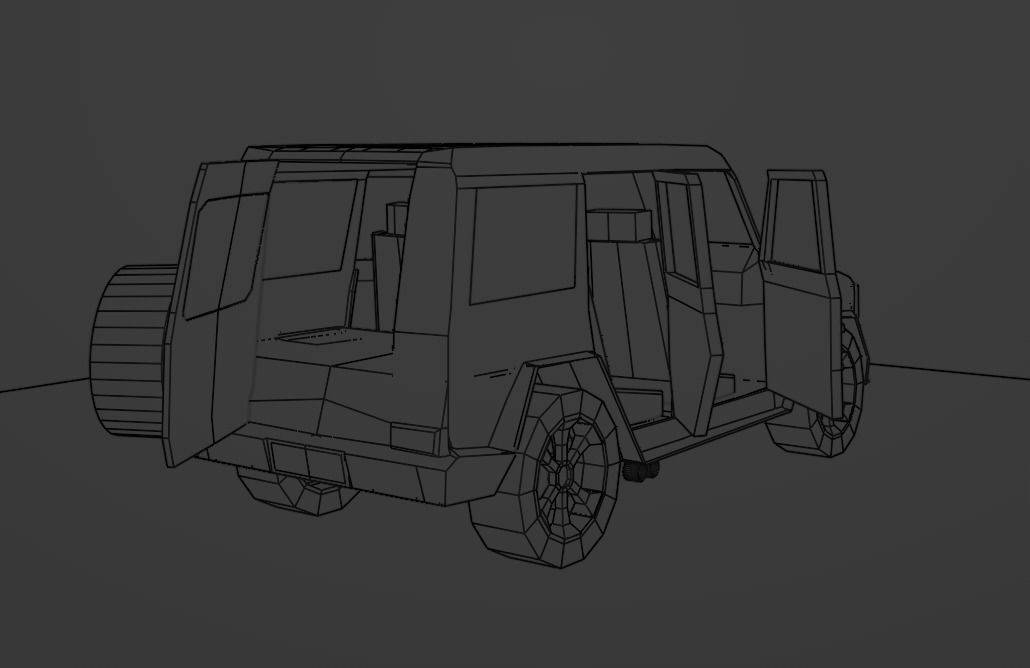Mercedes Benz G Class - LowPoly Low-poly 3D model_11