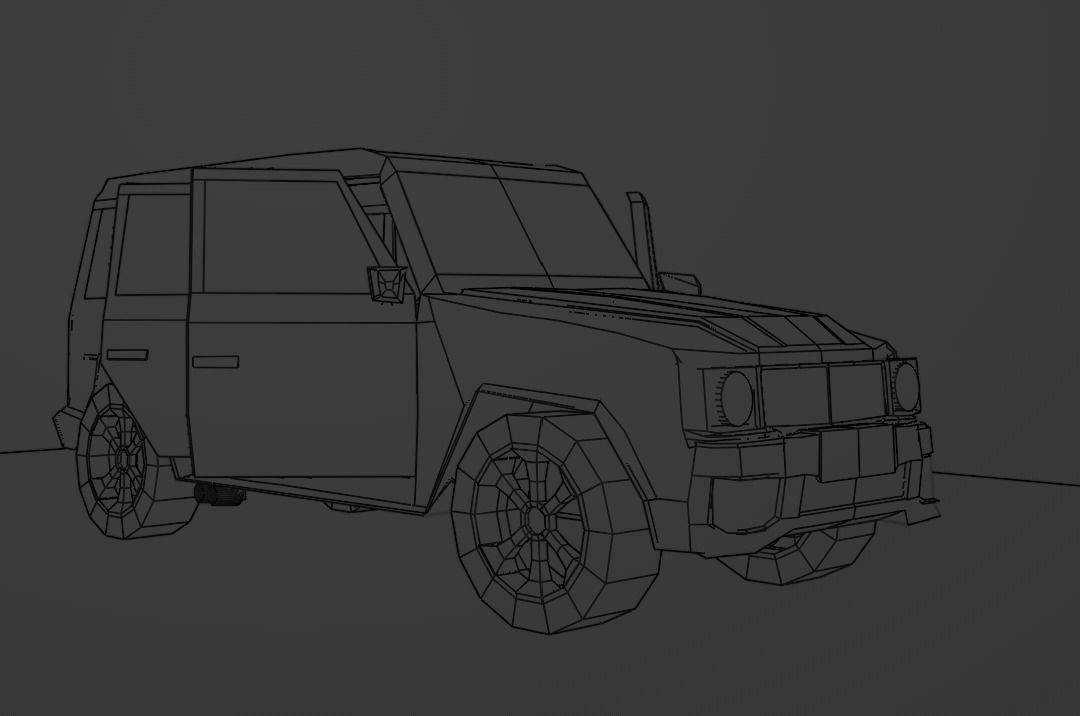 Mercedes Benz G Class - LowPoly Low-poly 3D model_22