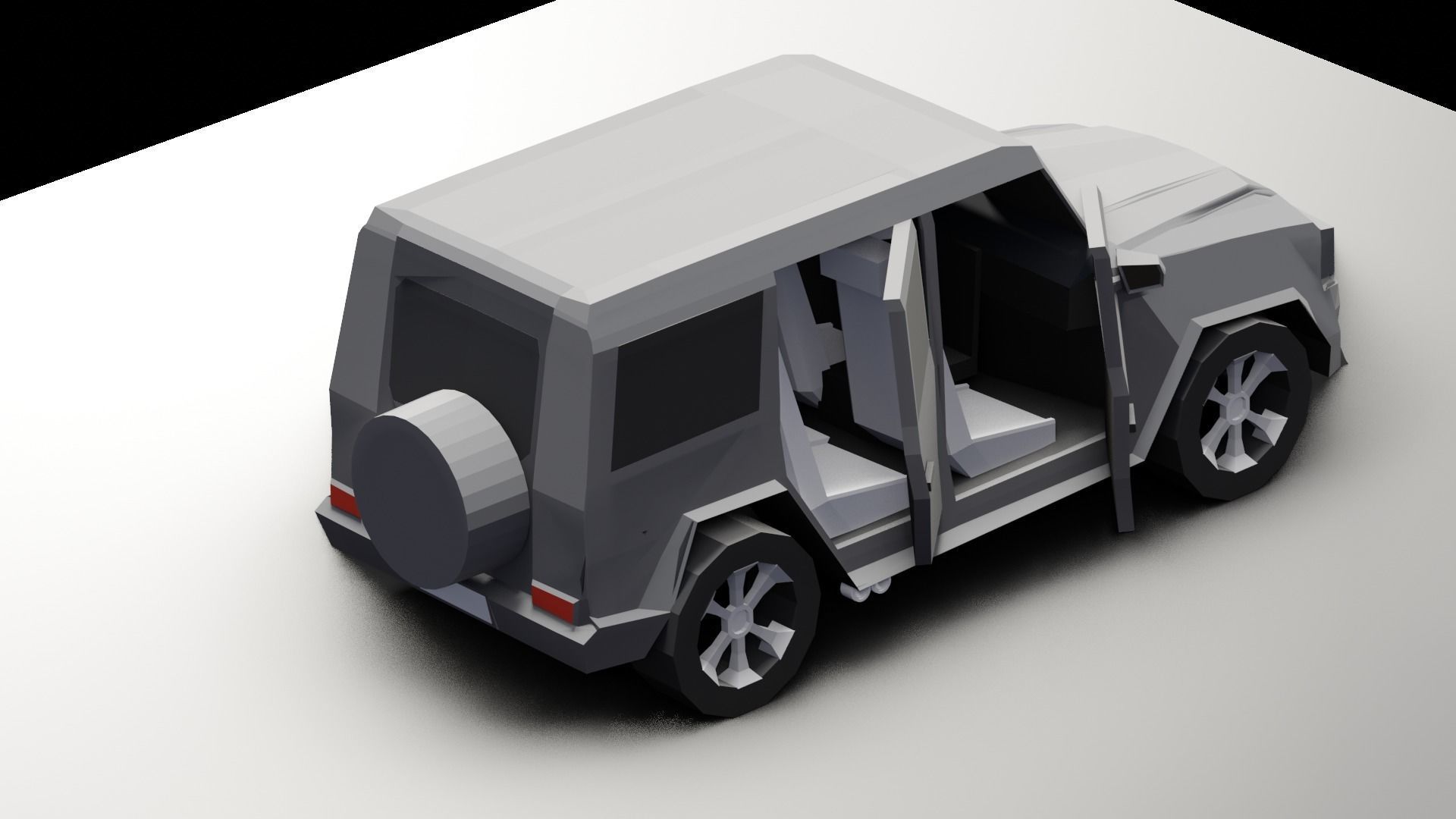 Mercedes Benz G Class - LowPoly Low-poly 3D model_12