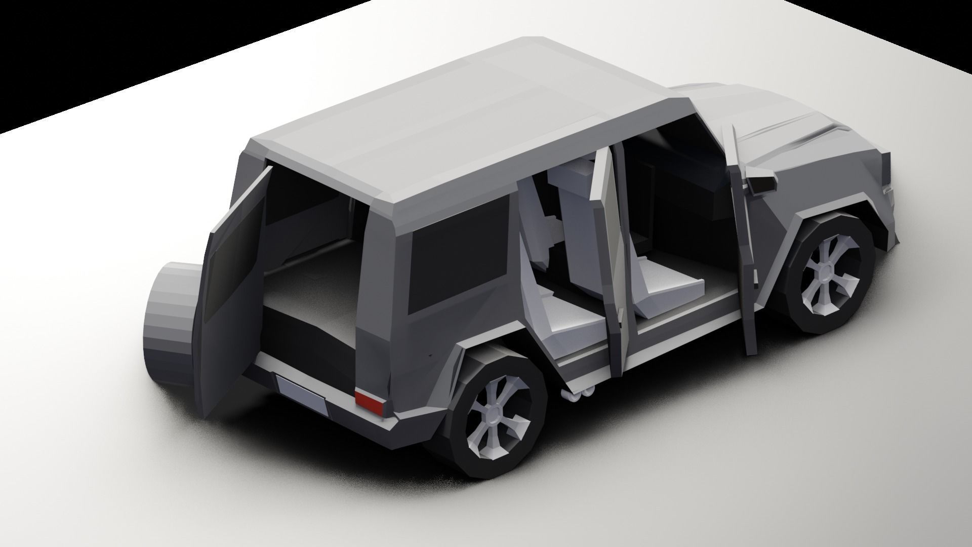 Mercedes Benz G Class - LowPoly Low-poly 3D model_4