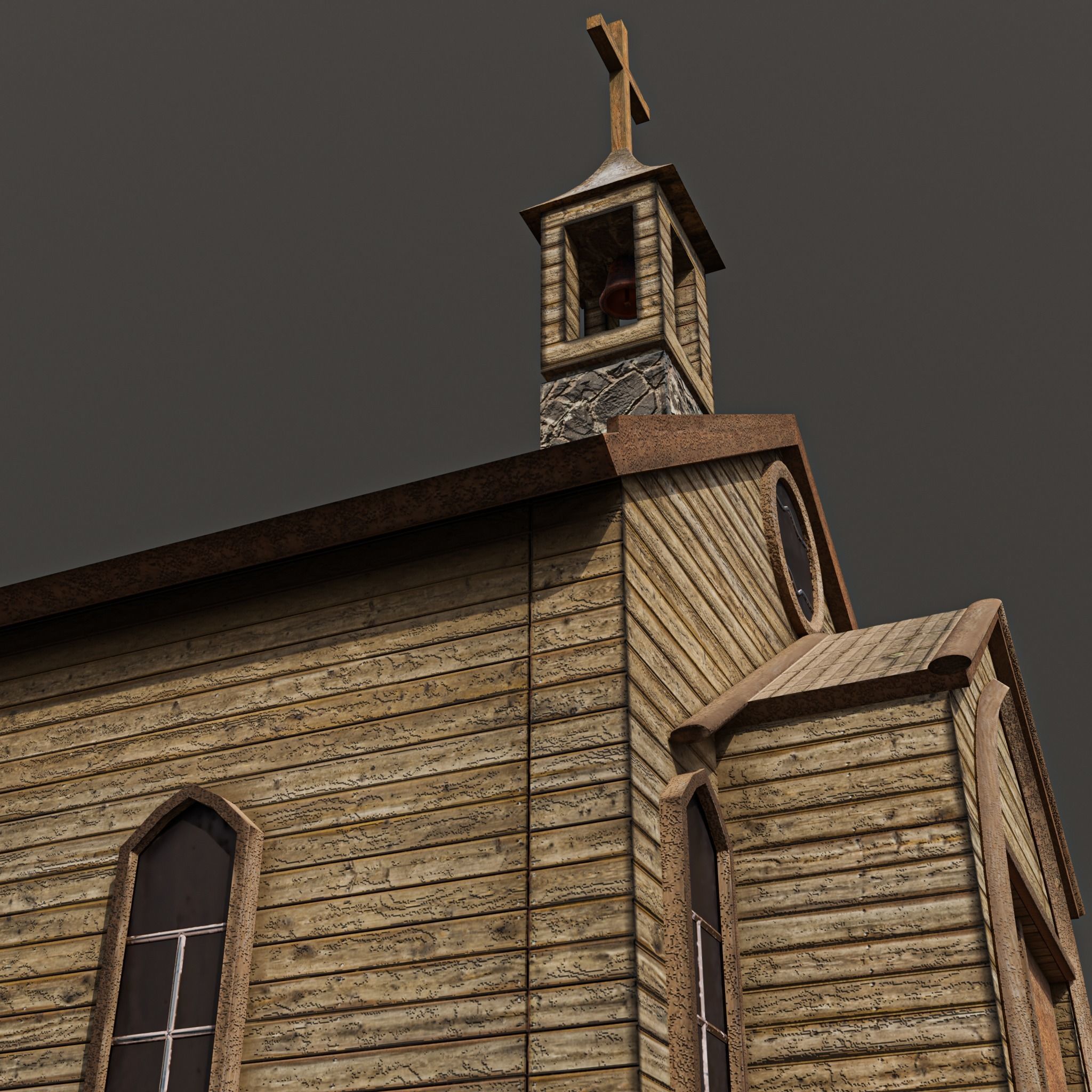 WESTERN CITY KITBASH 3D Model Collection_11