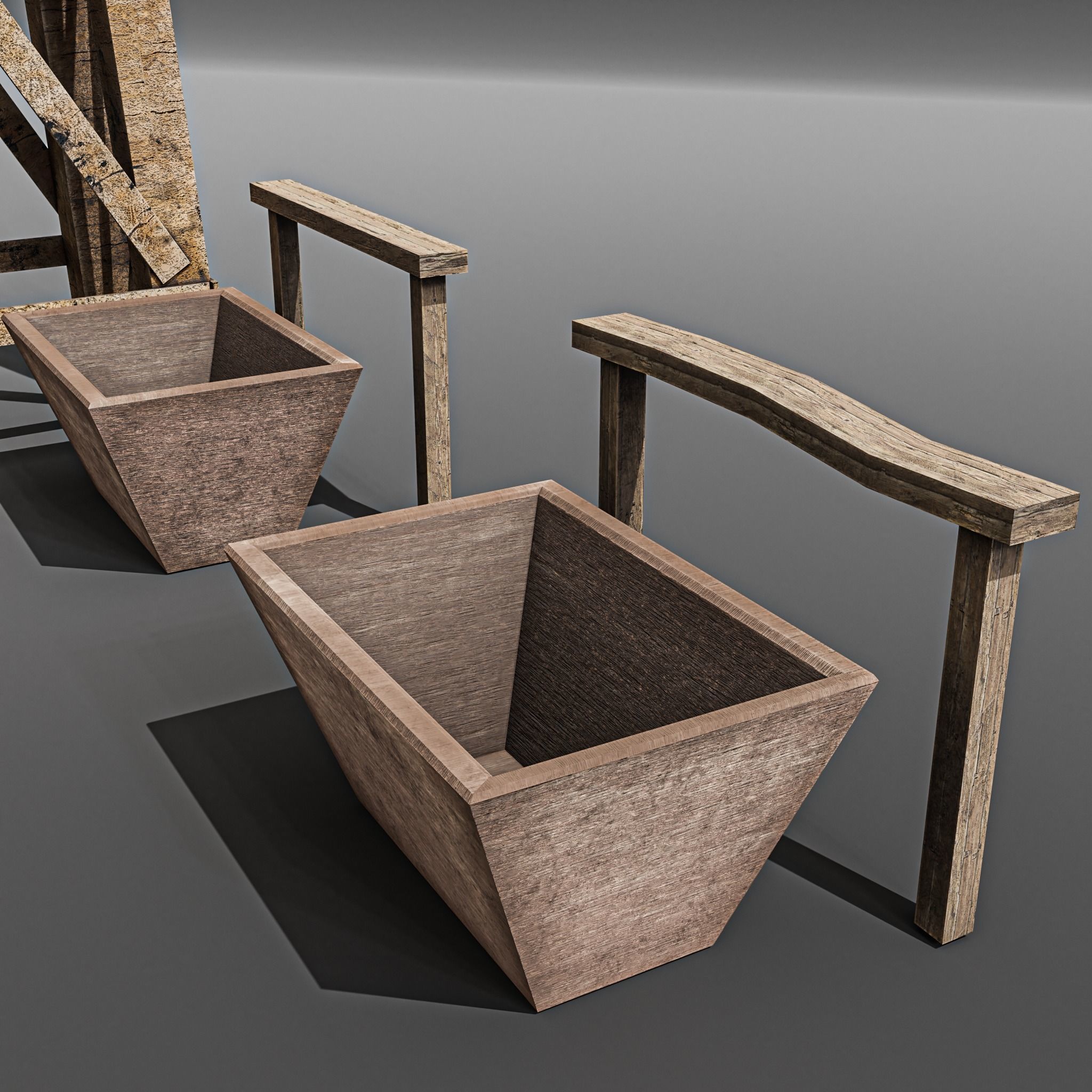 WESTERN CITY KITBASH 3D Model Collection_28