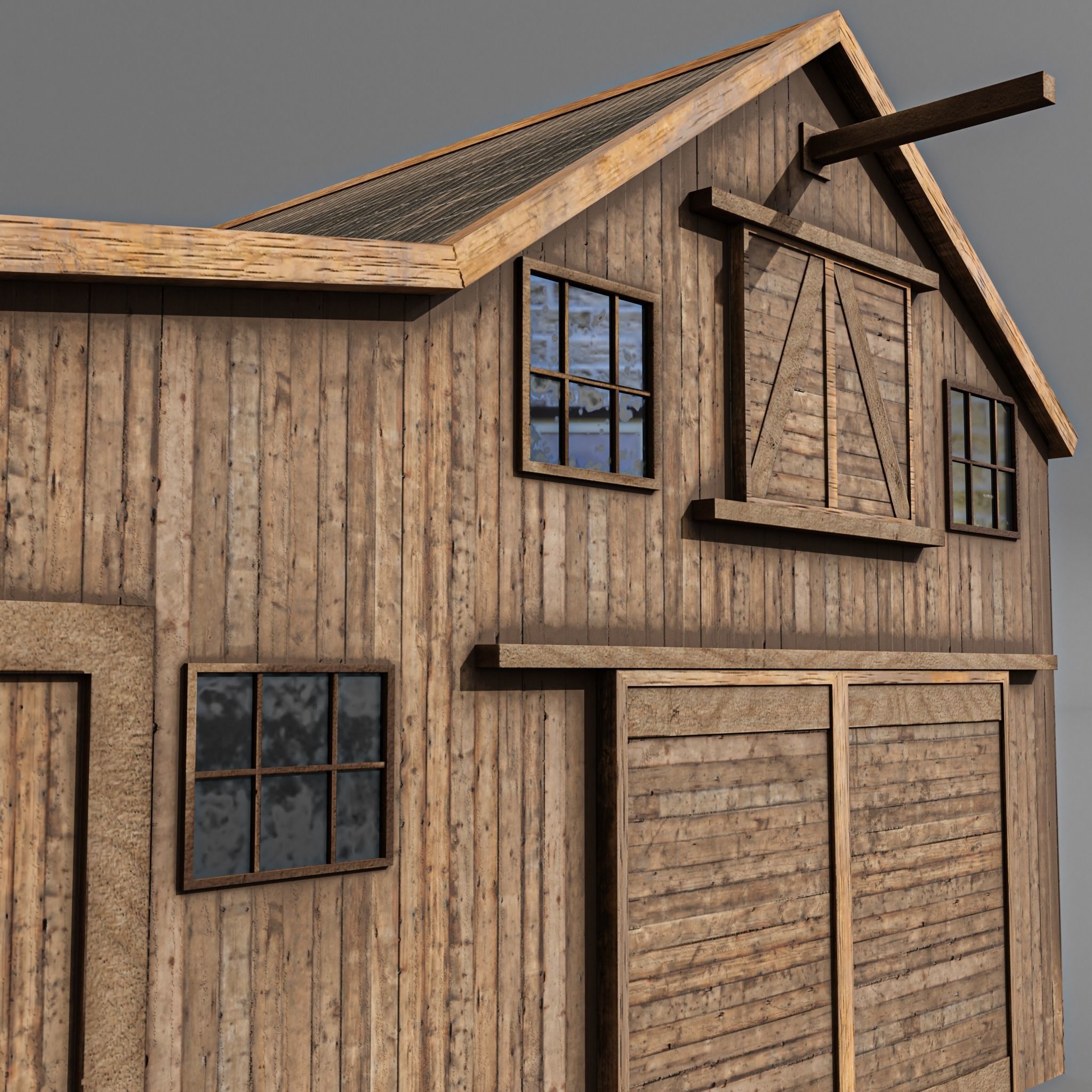 WESTERN CITY KITBASH 3D Model Collection_22