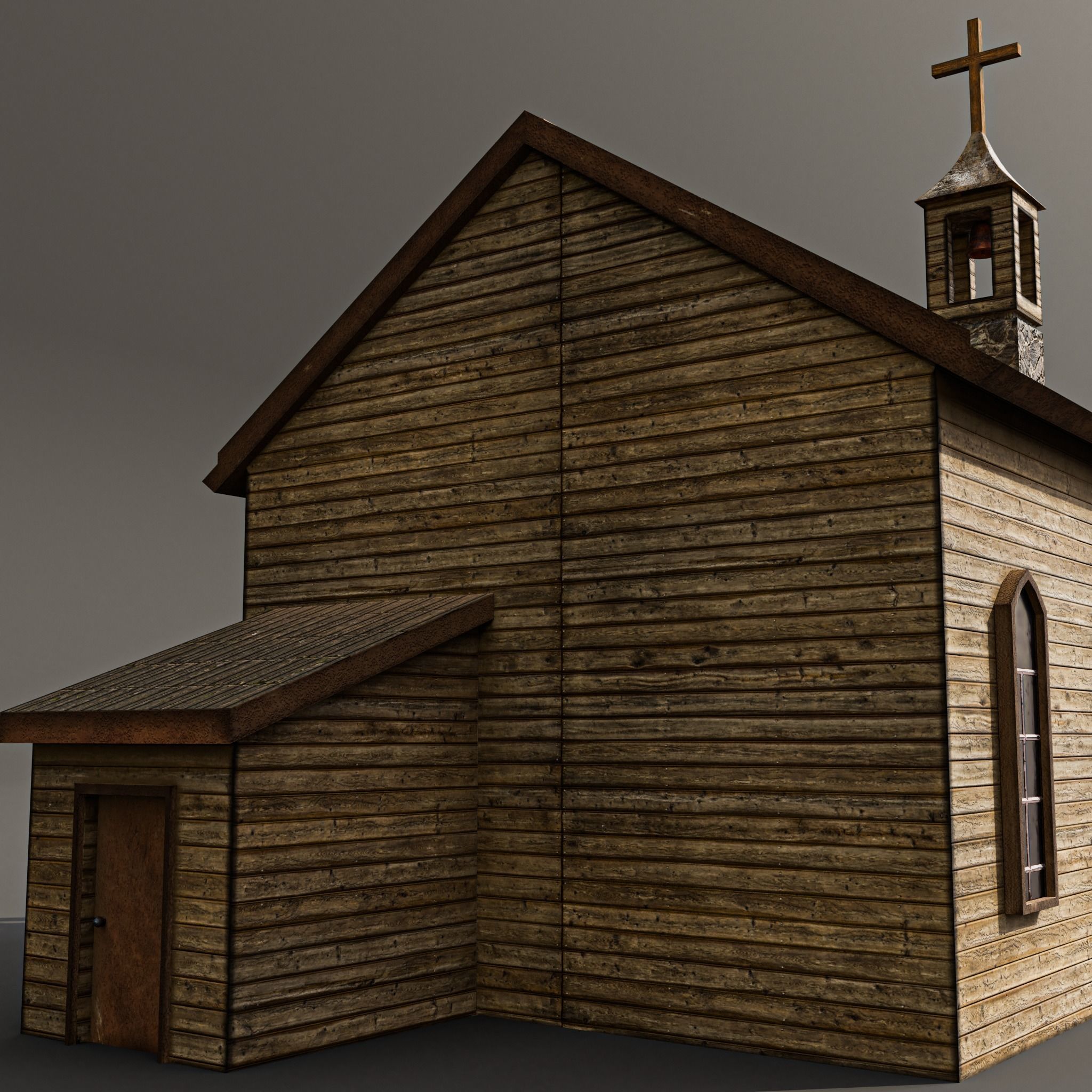 WESTERN CITY KITBASH 3D Model Collection_19